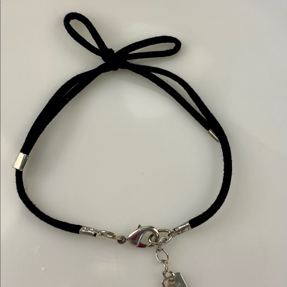 American Eagle Black Bow Bracelet